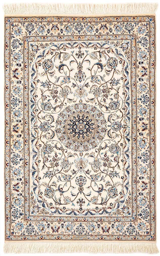 3' 1 x 4' 8 Hand Knotted Nain Rug