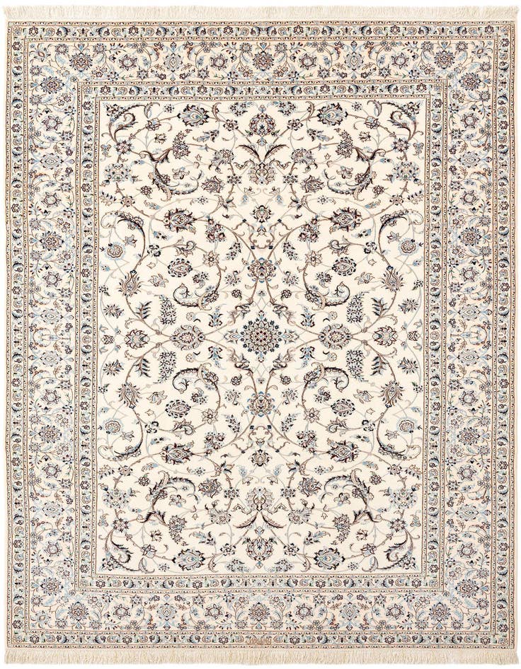 Detail image of 6' 9 x 9' 10 Hand Knotted Nain Rug