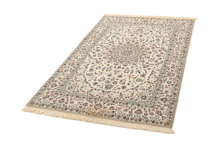 4' 4 x 7' Hand Knotted Nain Rug