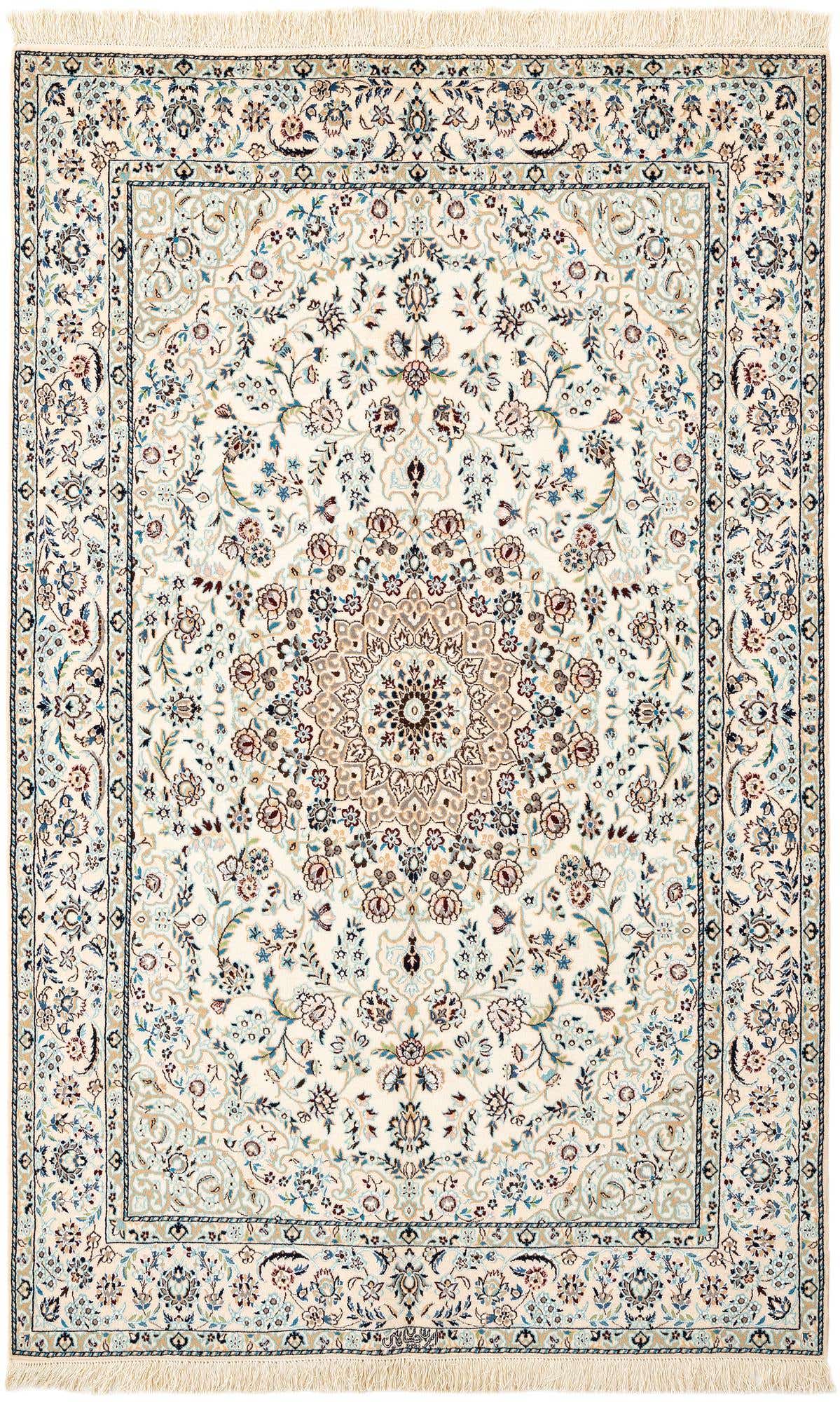 4' 4 x 6' 8 Hand Knotted Nain Rug