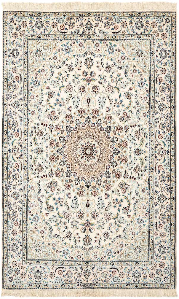 4' 4 x 6' 8 Hand Knotted Nain Rug