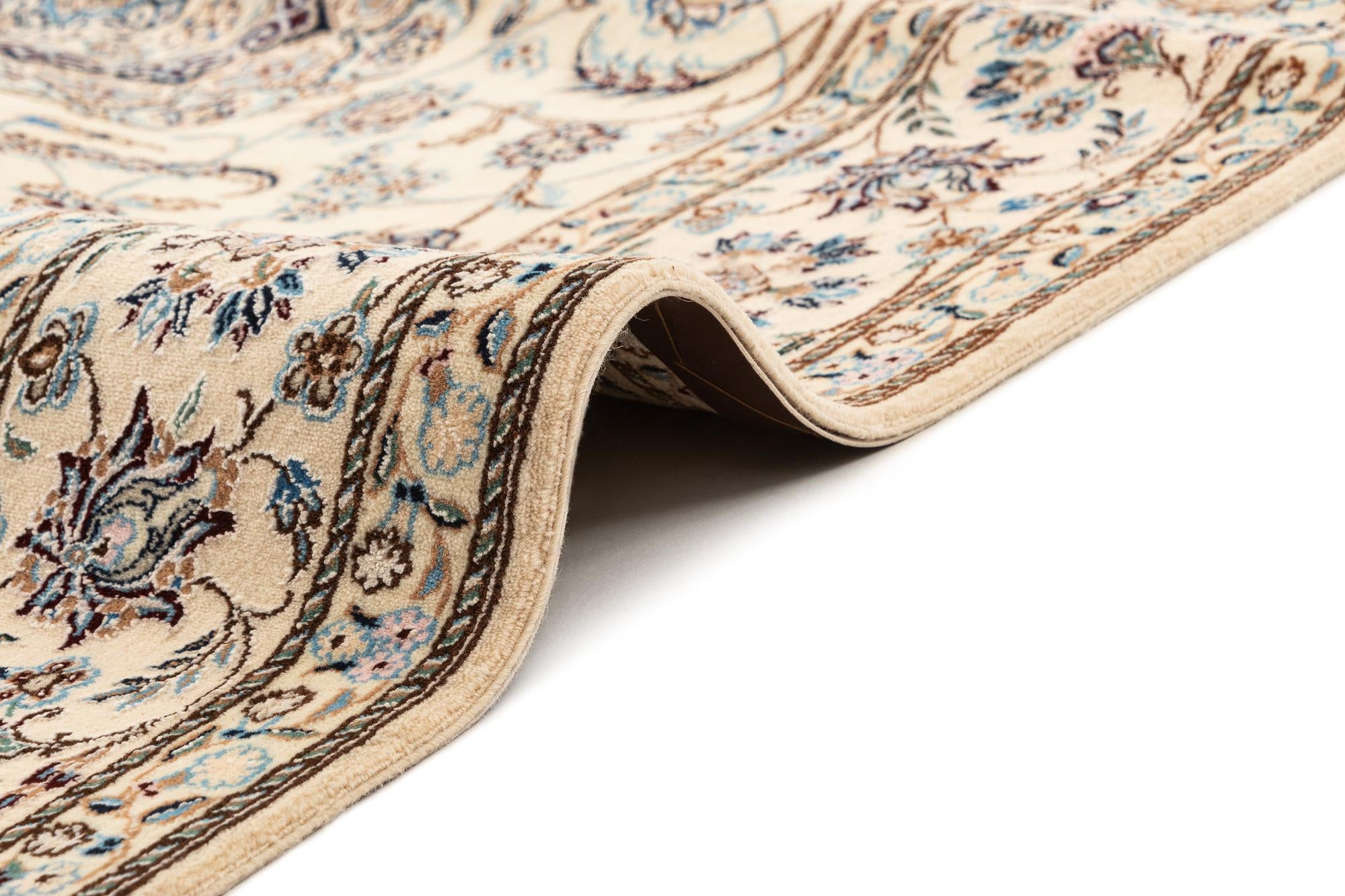 4' 6 x 7' 1 Hand Knotted Nain Rug