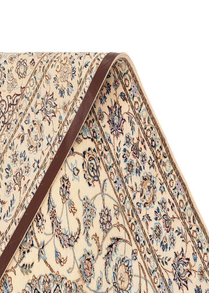 4' 6 x 7' 1 Hand Knotted Nain Rug