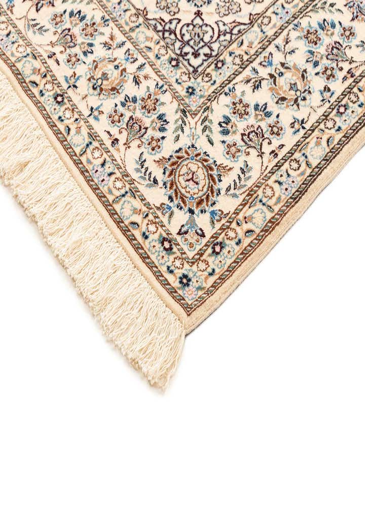 4' 6 x 7' 1 Hand Knotted Nain Rug