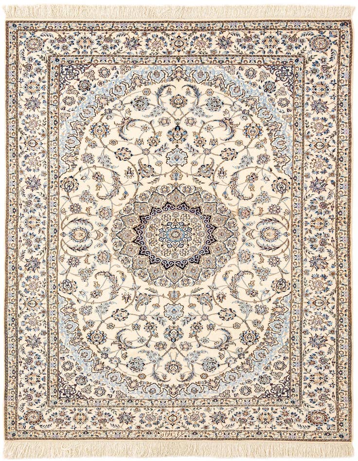 Detail image of 4' 6 x 7' 1 Hand Knotted Nain Rug