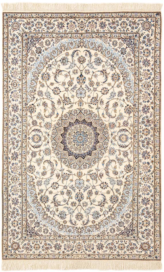 Detail image of 4' 6 x 7' 1 Hand Knotted Nain Rug