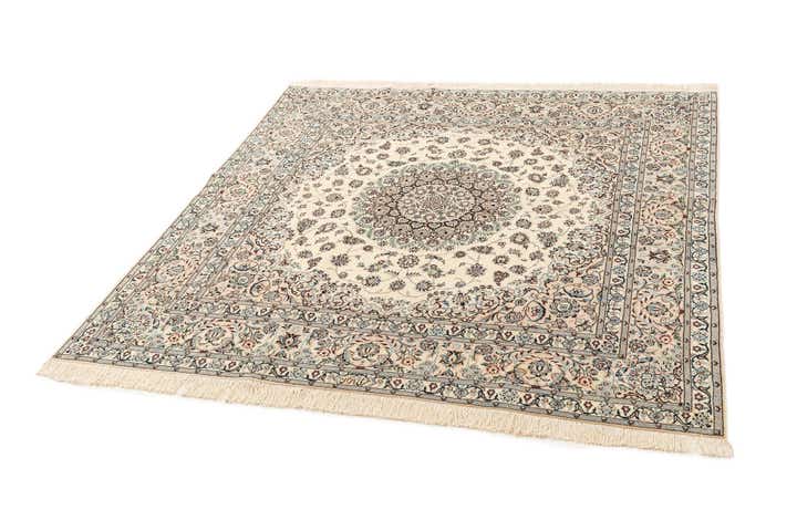 6' 8 x 6' 11 Hand Knotted Nain Rug