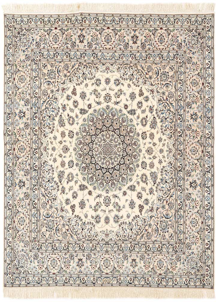 6' 8 x 6' 11 Hand Knotted Nain Rug