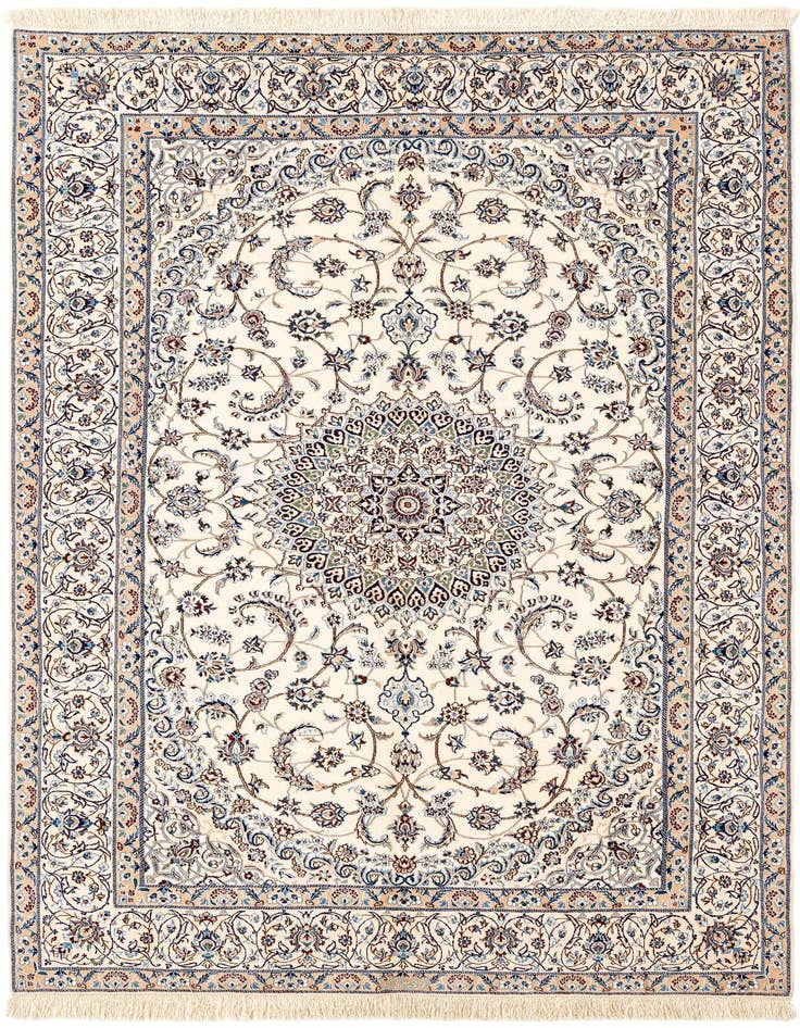 Detail image of 5' 1 x 7' 9 Hand Knotted Nain Rug