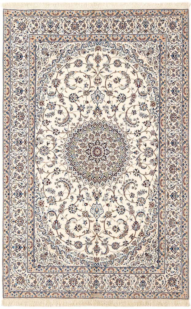 5' 1 x 7' 9 Hand Knotted Nain Rug
