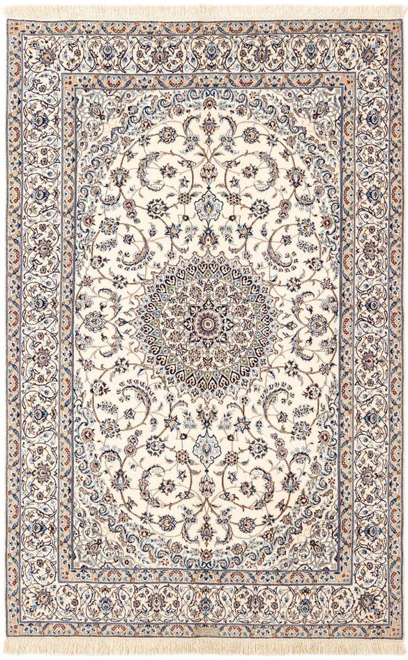 Detail image of 5' 1 x 7' 9 Hand Knotted Nain Rug