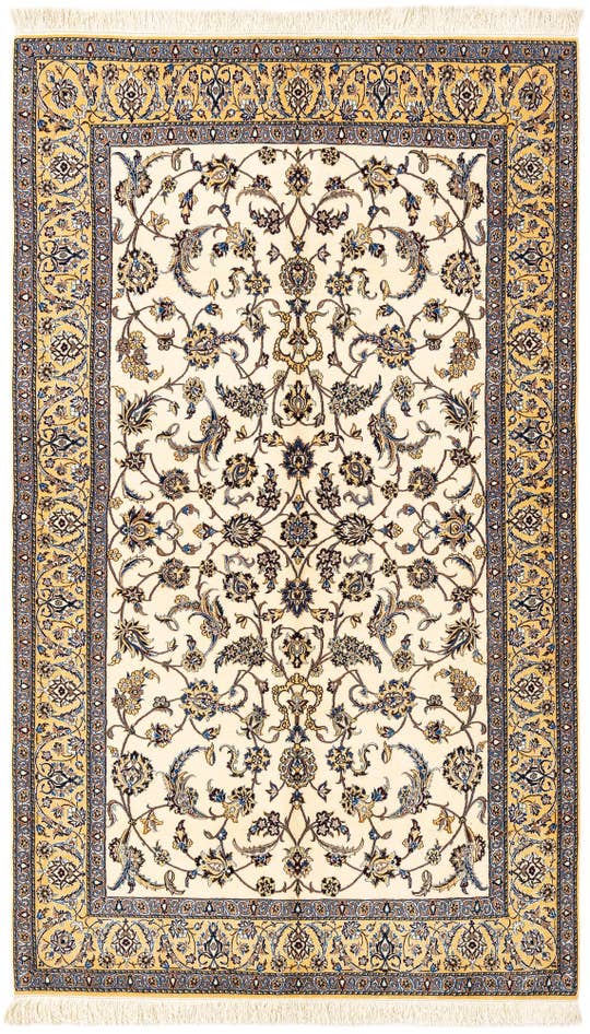 Detail image of 4' 2 x 7' 2 Hand Knotted Nain Rug