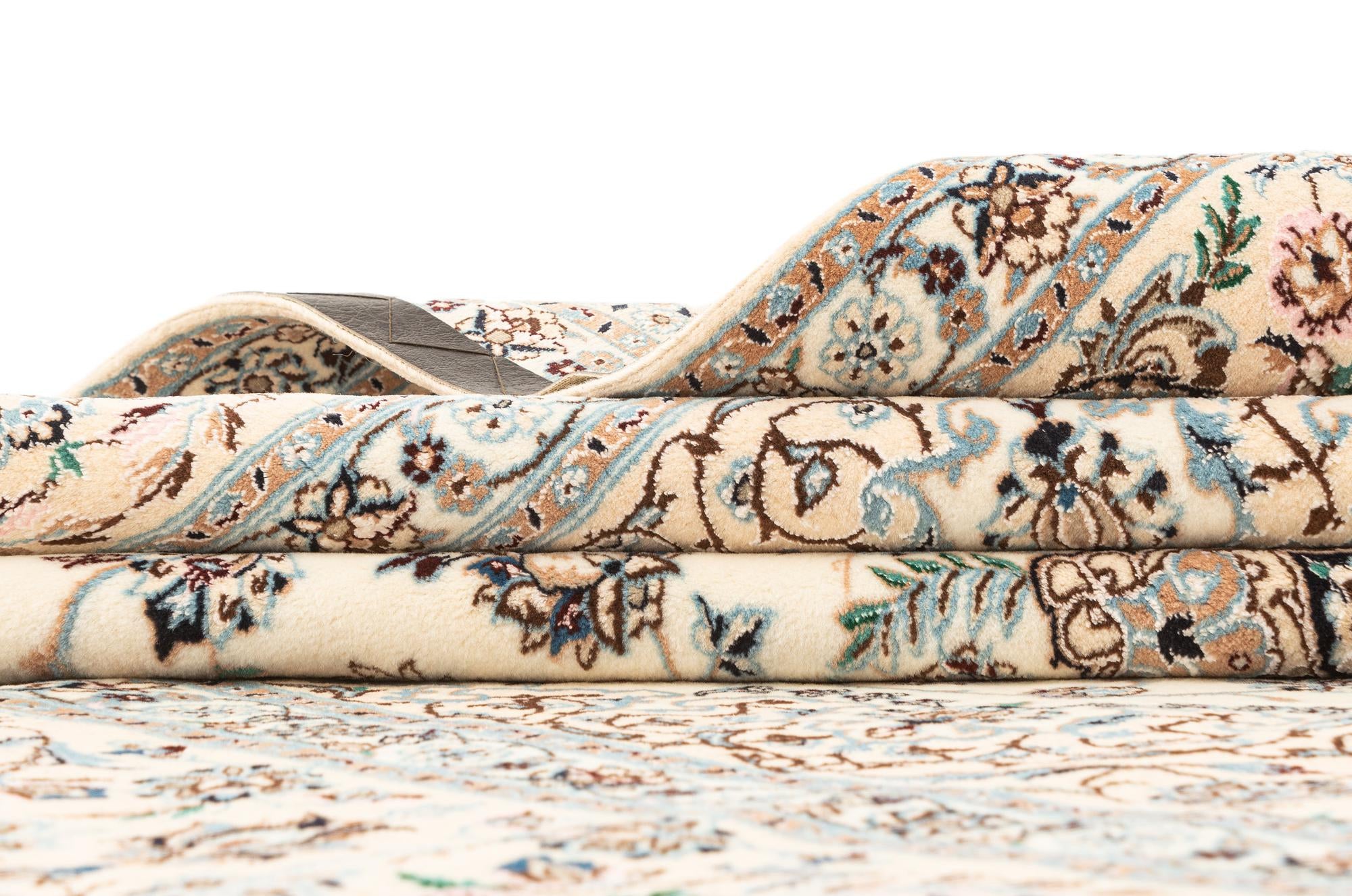 6' 8 x 6' 11 Hand Knotted Nain Rug