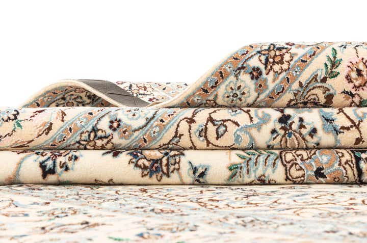 6' 8 x 6' 11 Hand Knotted Nain Rug