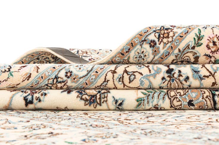 Detail image of 6' 8 x 6' 11 Hand Knotted Nain Rug
