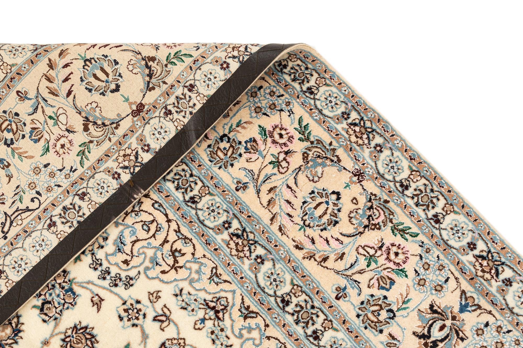 6' 8 x 6' 11 Hand Knotted Nain Rug