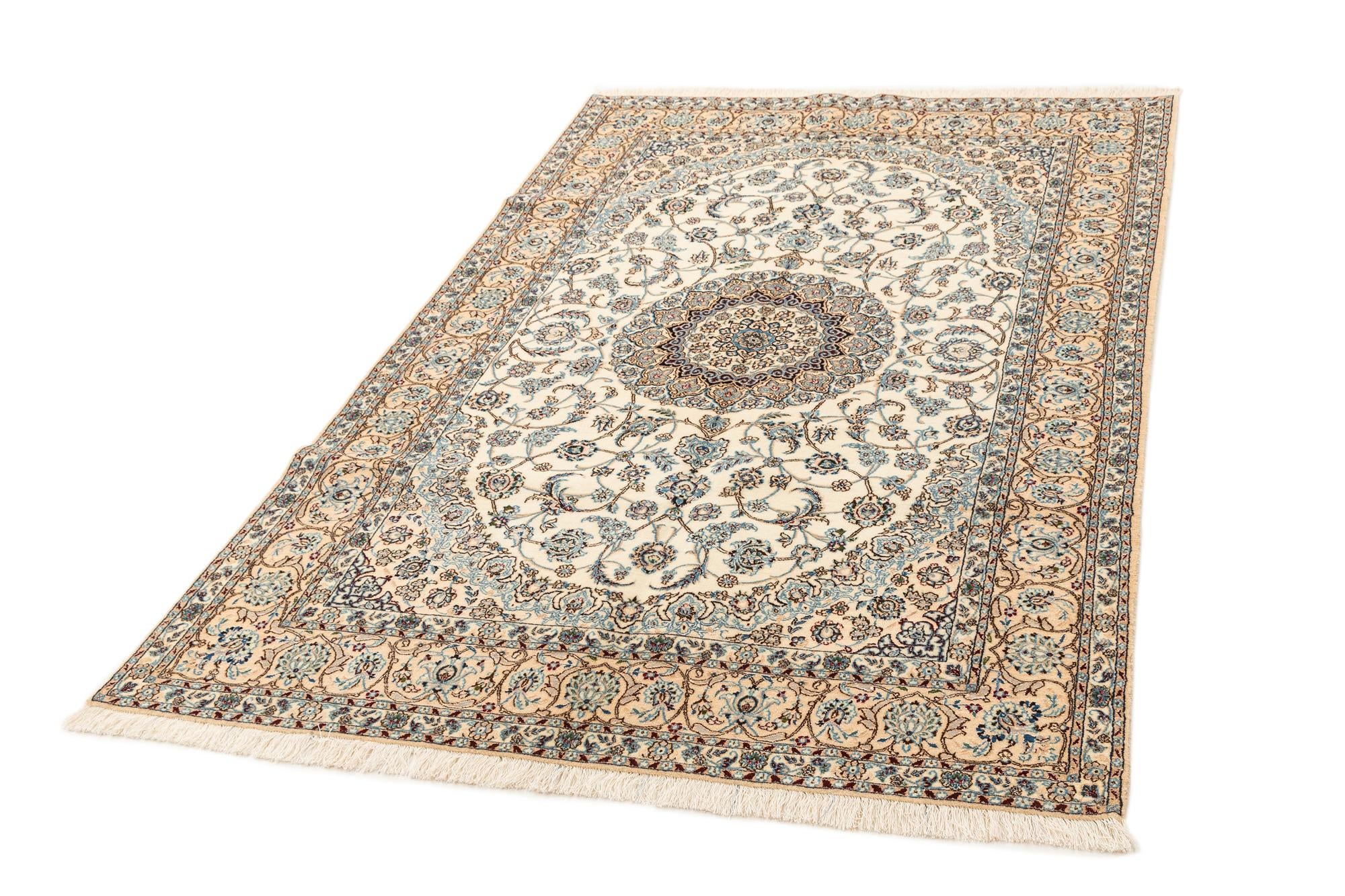 5' 3 x 8' 6 Hand Knotted Nain Rug