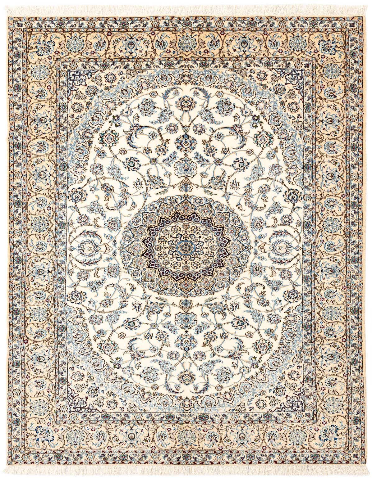 5' 3 x 8' 6 Hand Knotted Nain Rug