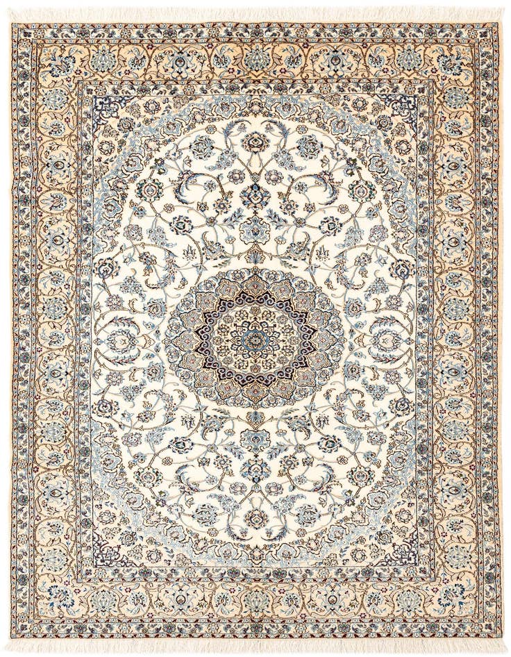 Detail image of 5' 3 x 8' 6 Hand Knotted Nain Rug