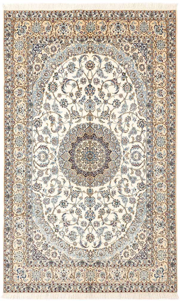 5' 3 x 8' 6 Hand Knotted Nain Rug