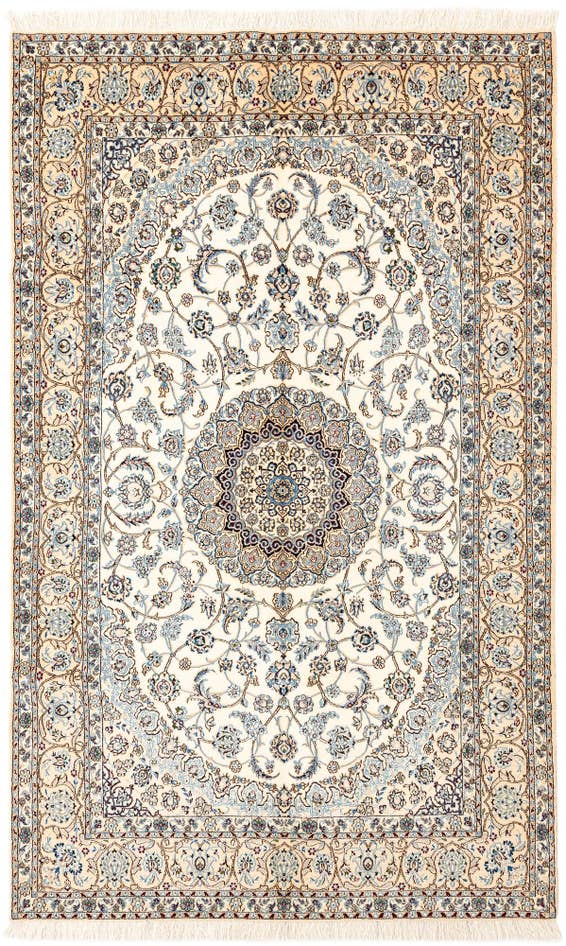 Detail image of 5' 3 x 8' 6 Hand Knotted Nain Rug