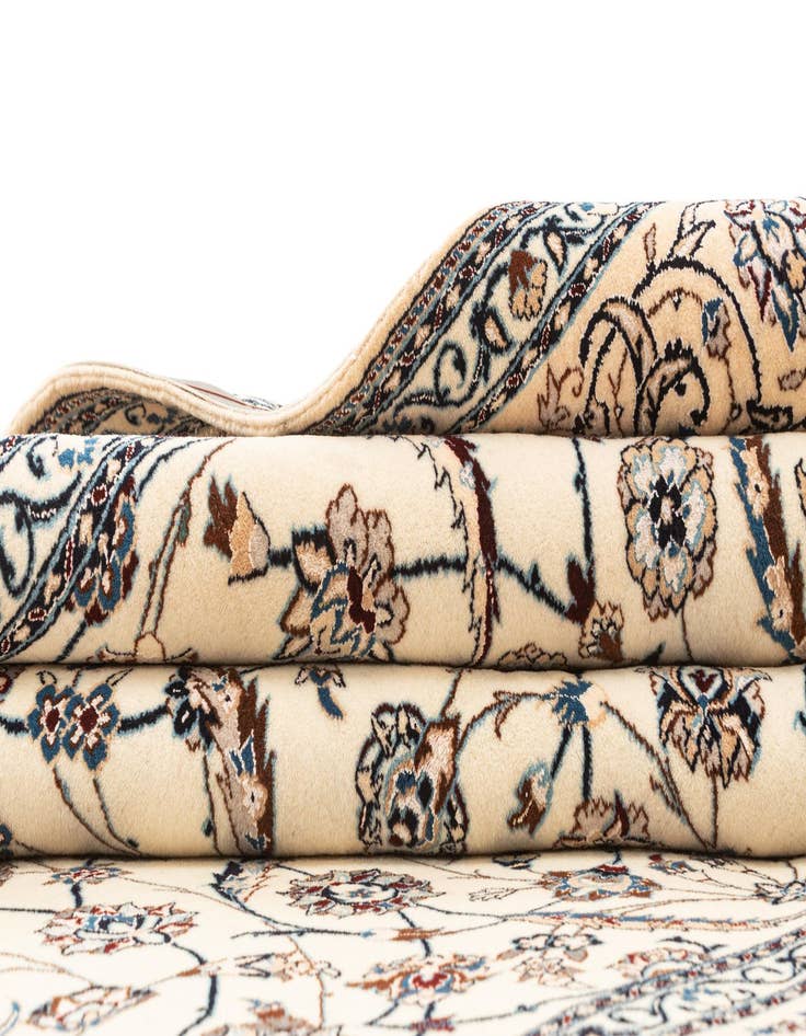 Detail image of 5' 4 x 7' 9 Hand Knotted Nain Rug