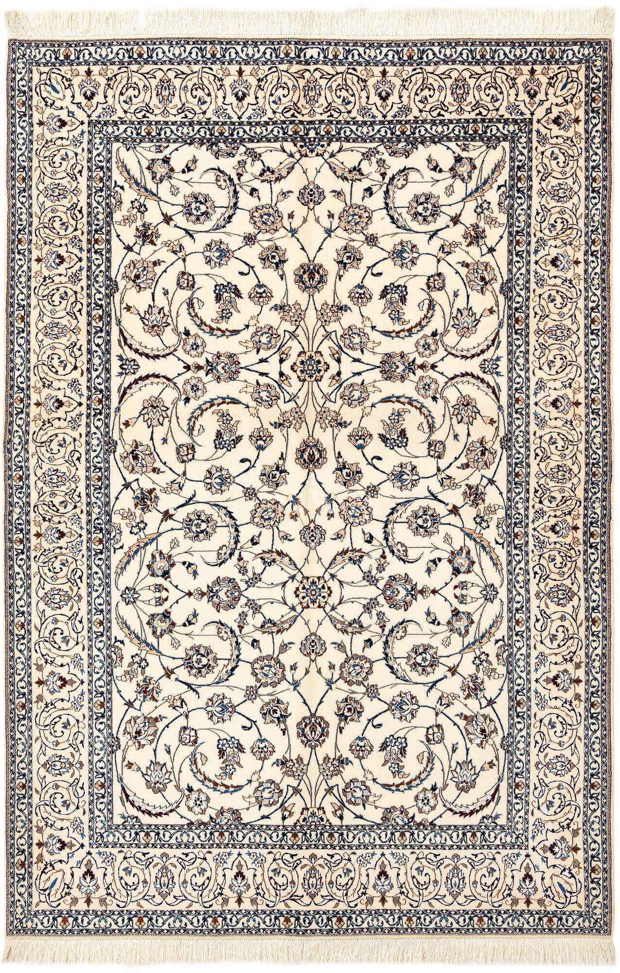 5' 4 x 7' 9 Hand Knotted Nain Rug