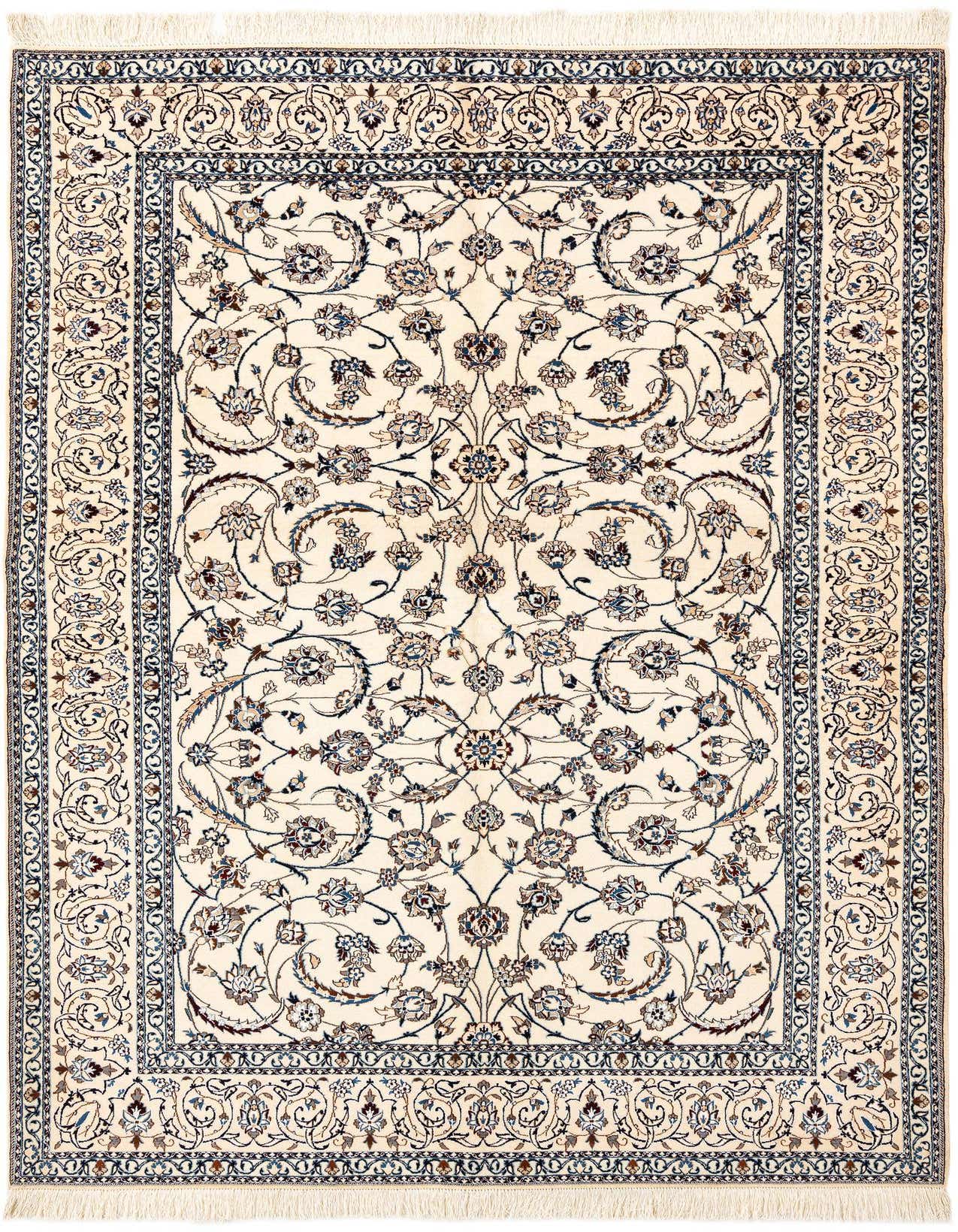 5' 4 x 7' 9 Hand Knotted Nain Rug