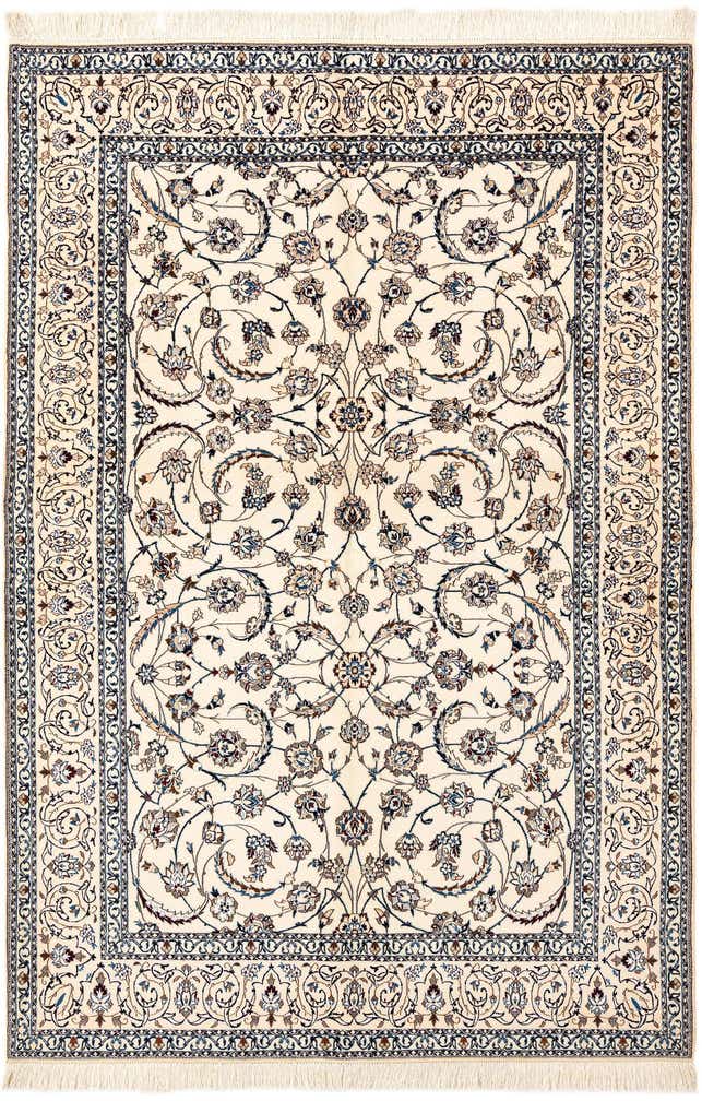 5' 4 x 7' 9 Hand Knotted Nain Rug