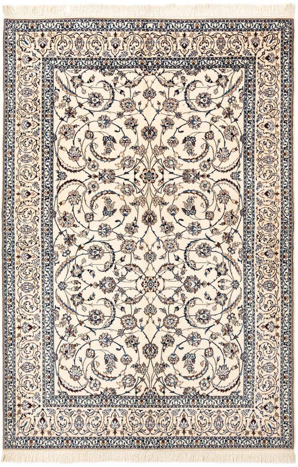 Detail image of 5' 4 x 7' 9 Hand Knotted Nain Rug