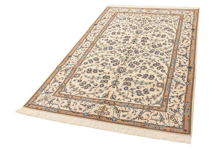 5' 3 x 8' 6 Hand Knotted Nain Rug