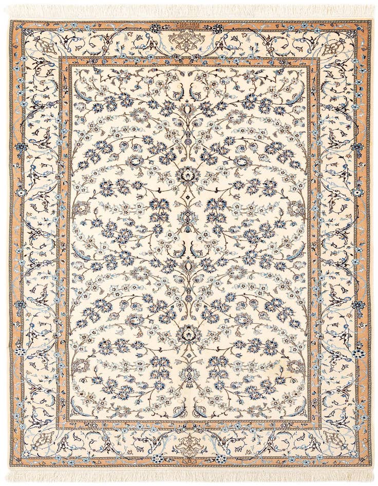 Detail image of 5' 3 x 8' 6 Hand Knotted Nain Rug