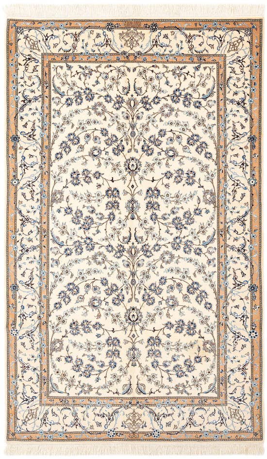 Detail image of 5' 3 x 8' 6 Hand Knotted Nain Rug