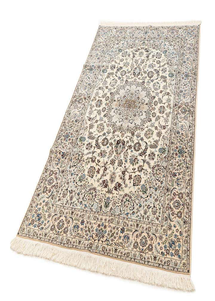 4' 11 x 8' 4 Hand Knotted Nain Rug