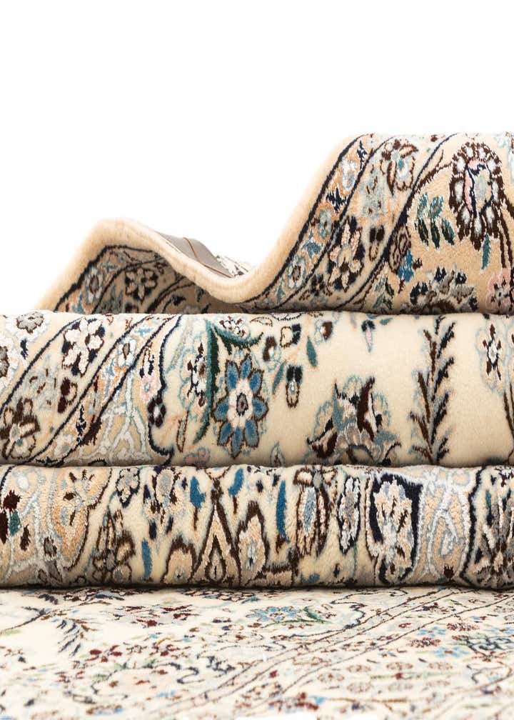 4' 11 x 8' 4 Hand Knotted Nain Rug