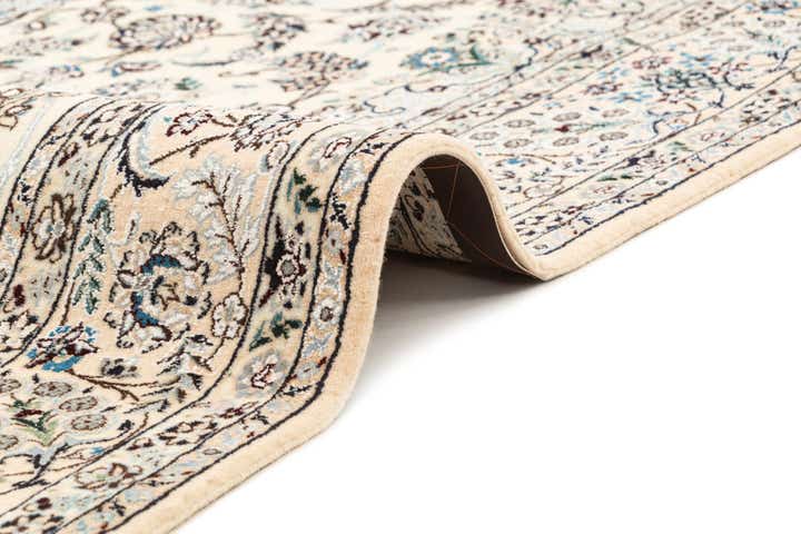 4' 11 x 8' 4 Hand Knotted Nain Rug