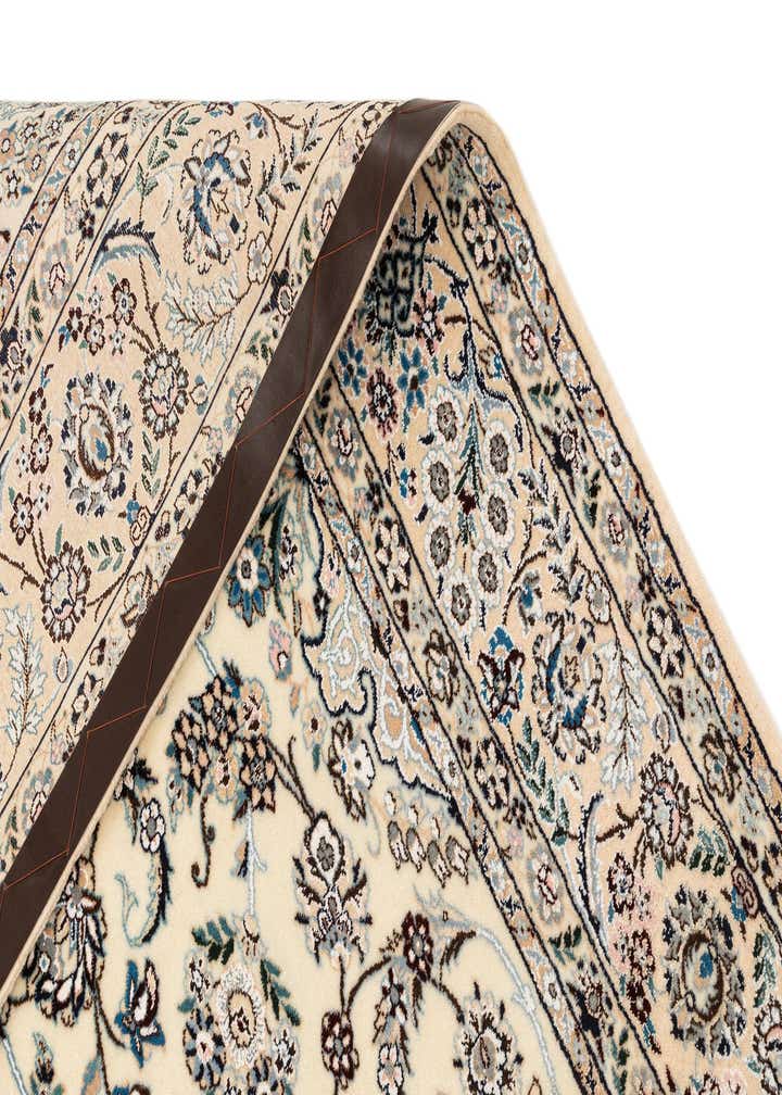 4' 11 x 8' 4 Hand Knotted Nain Rug