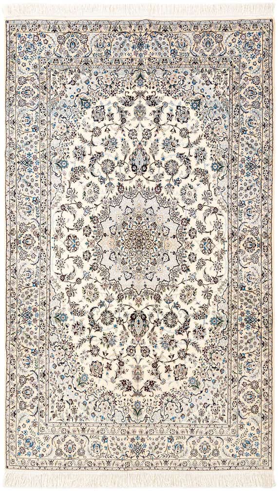 4' 11 x 8' 4 Hand Knotted Nain Rug