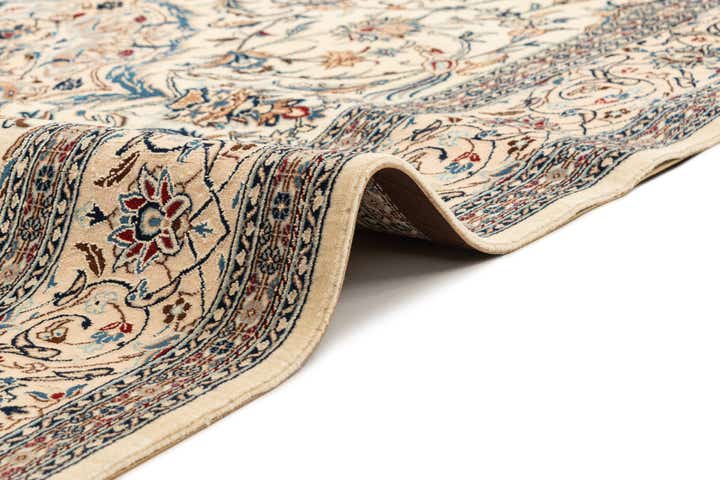 4' 11 x 8' 3 Hand Knotted Nain Rug