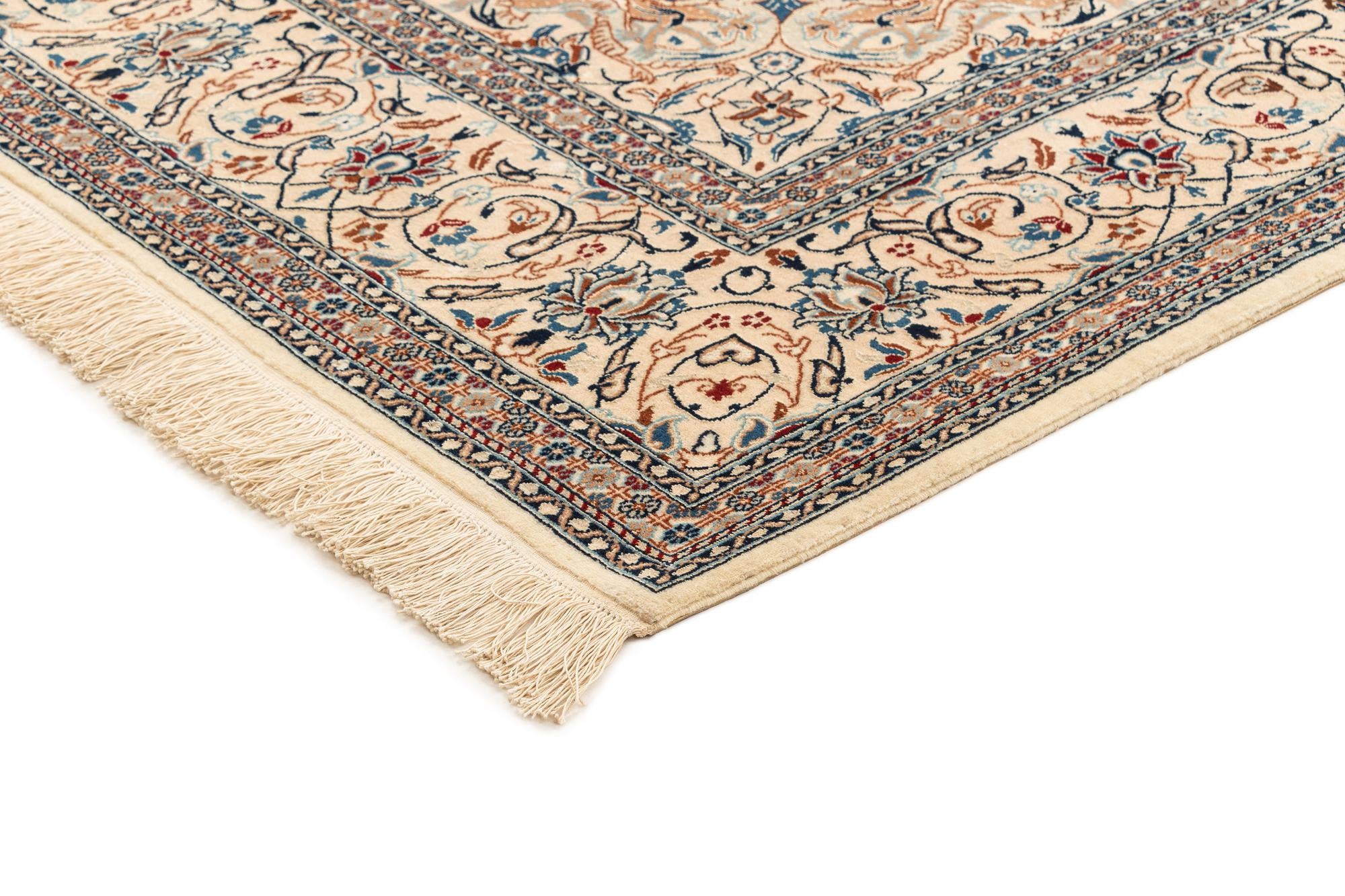 4' 11 x 8' 3 Hand Knotted Nain Rug