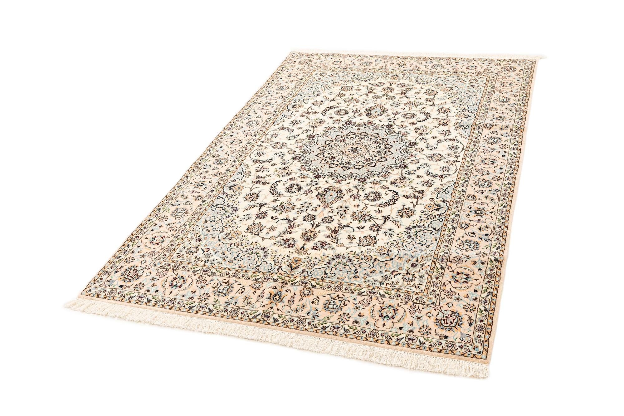 5' 3 x 8' 2 Hand Knotted Nain Rug