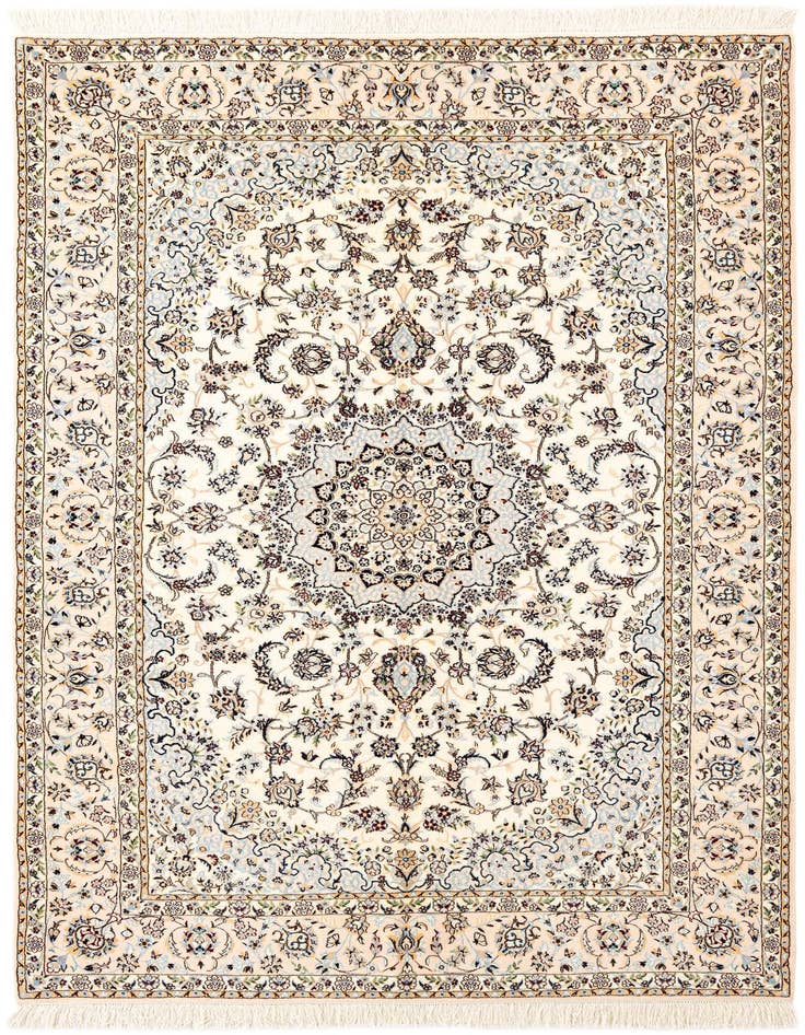 Detail image of 5' 3 x 8' 2 Hand Knotted Nain Rug