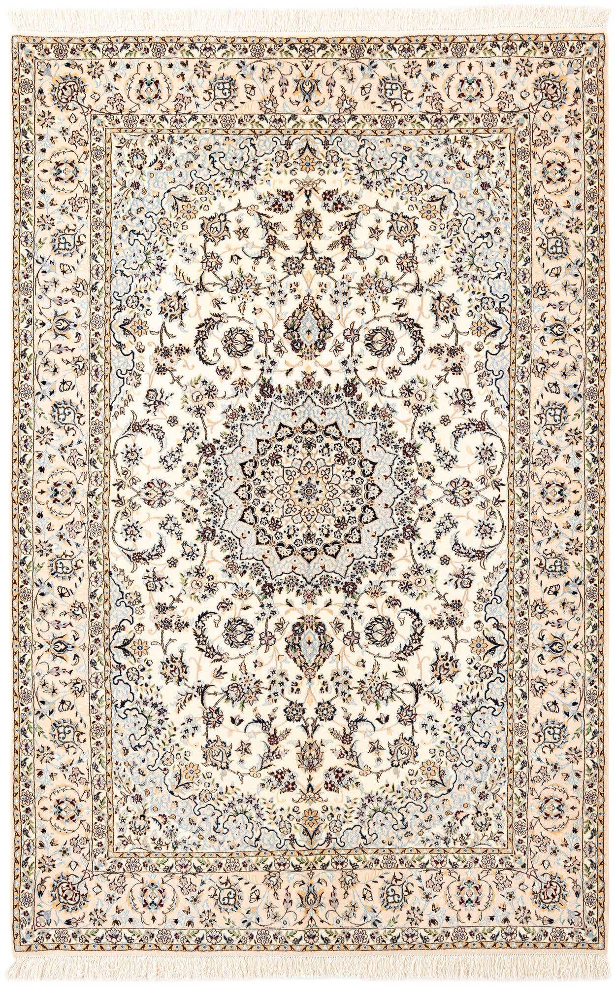 5' 3 x 8' 2 Hand Knotted Nain Rug