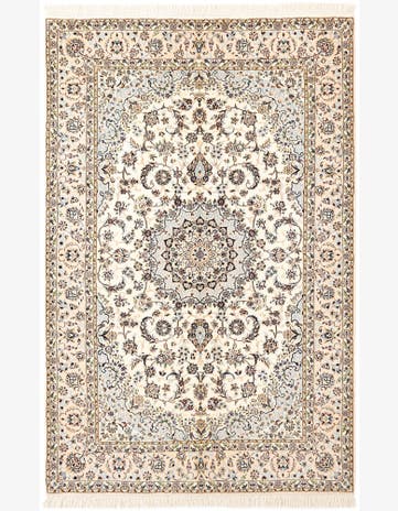 5' 3 x 8' 2 Hand Knotted Nain Rug