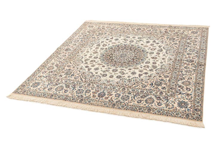 Detail image of 6' 9 x 6' 11 Hand Knotted Nain Rug