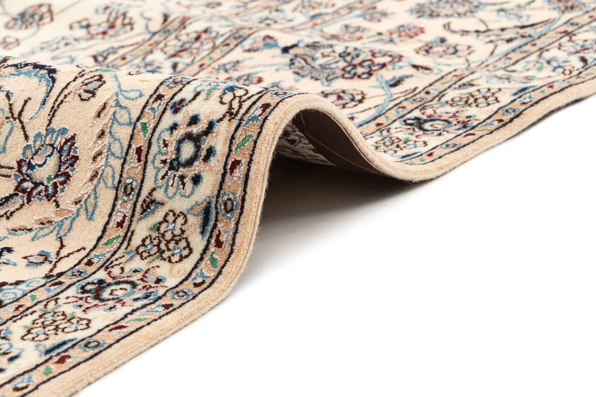 6' 9 x 6' 11 Hand Knotted Nain Rug