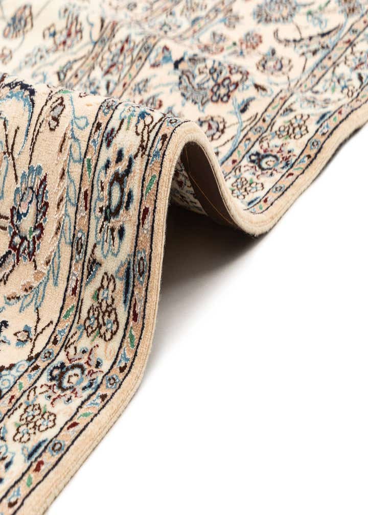 6' 9 x 6' 11 Hand Knotted Nain Rug