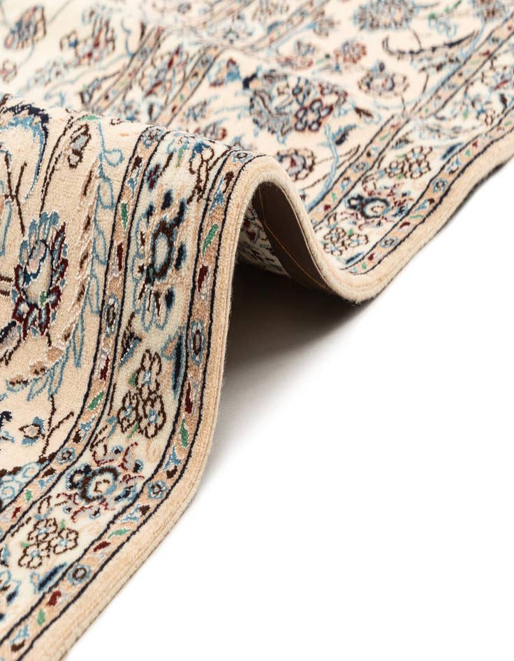 Detail image of 6' 9 x 6' 11 Hand Knotted Nain Rug