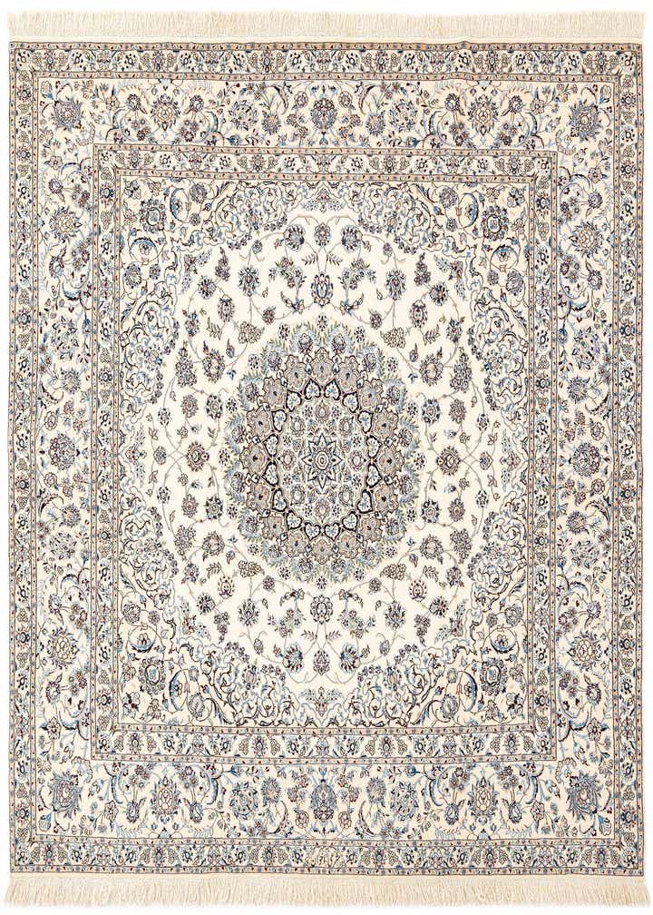 6' 9 x 6' 11 Hand Knotted Nain Rug