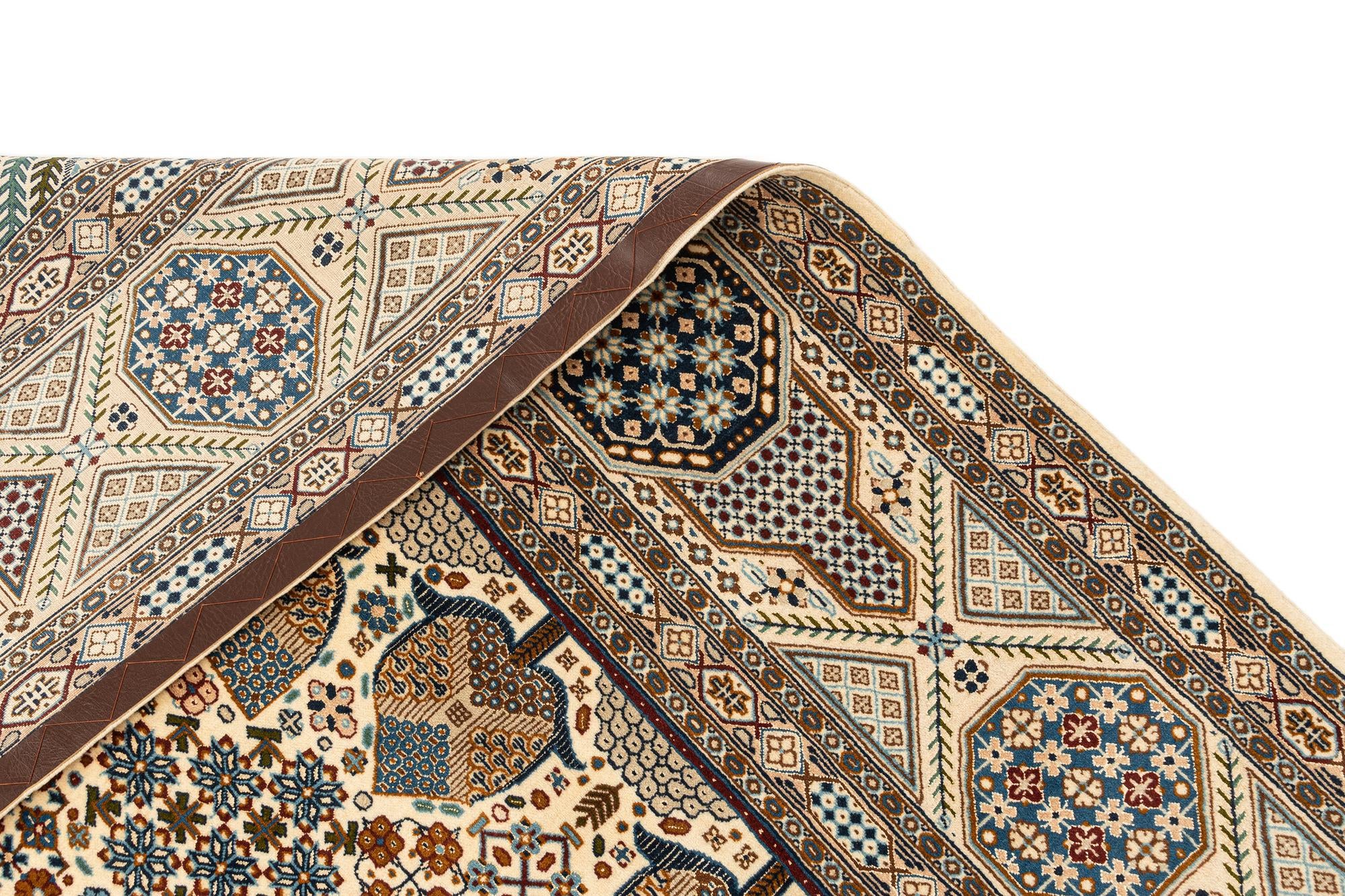 6' 11 x 11' 3 Hand Knotted Nain Rug